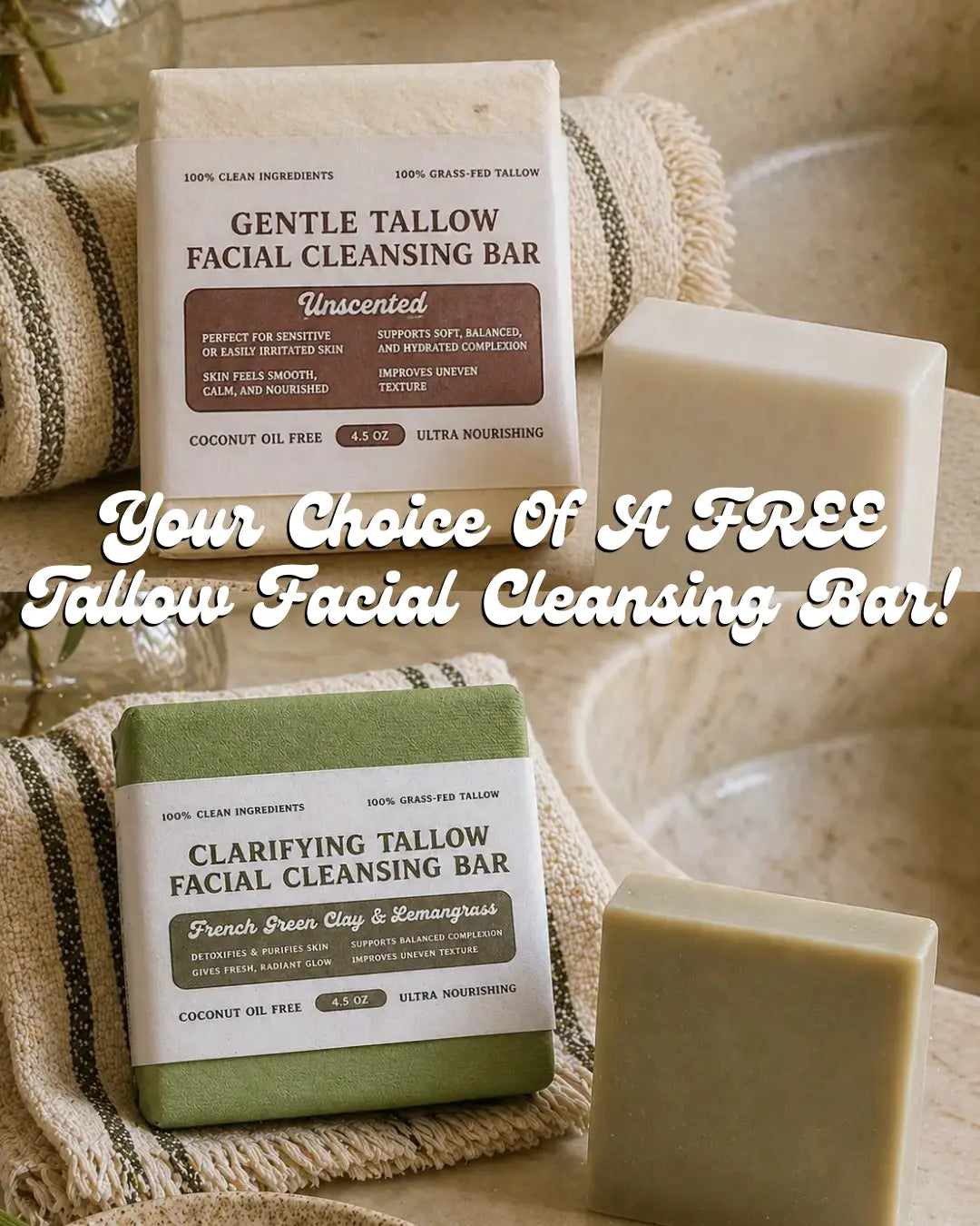 Ultimate Non-Toxic Tallow Self Care Collection | Complete Natural Skincare & Home Bundle The Good Moo