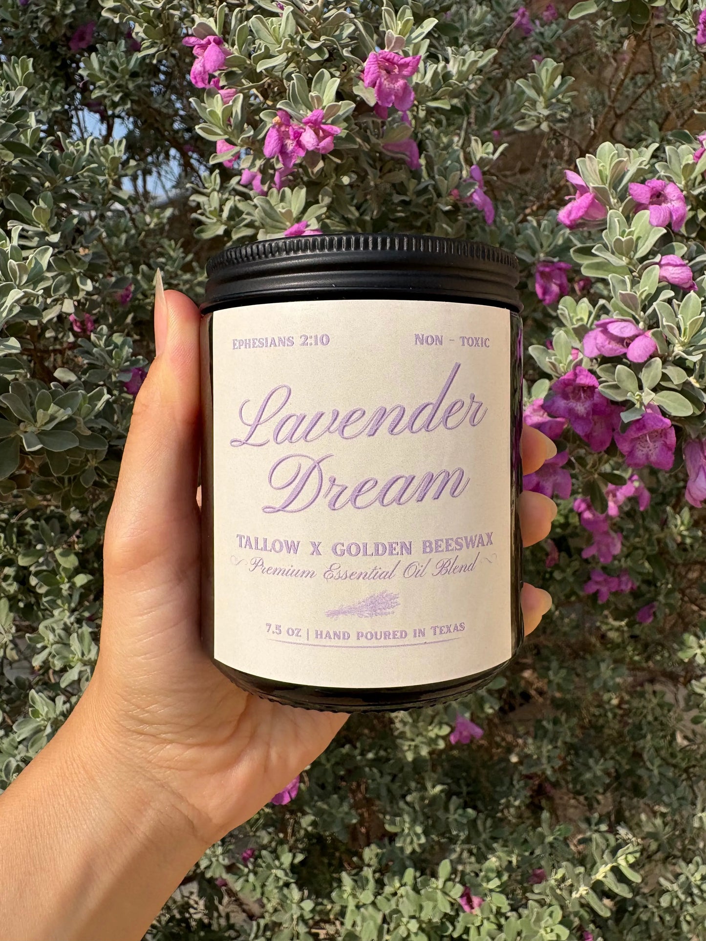 Natural Tallow & Beeswax Candle | Essential Oil Candle | Non-Toxic Home Fragrance The Good Moo