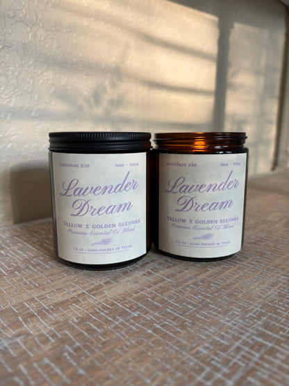 Natural Tallow & Beeswax Candle | Essential Oil Candle | Non-Toxic Home Fragrance The Good Moo
