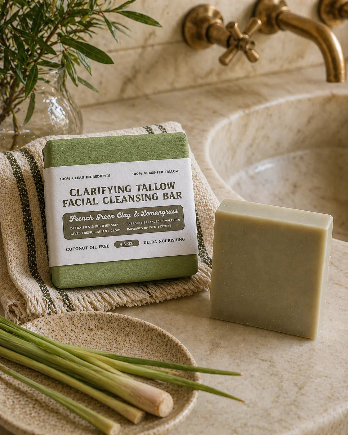 Clarifying Tallow Facial Cleansing Bar The Good Moo